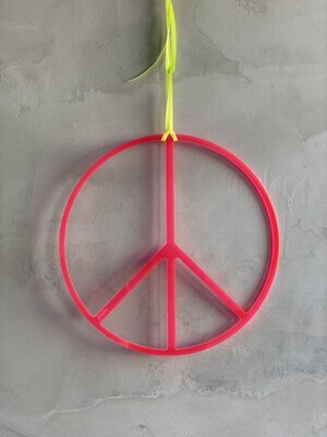 PEACE - 20cm - Plexiglas® pink