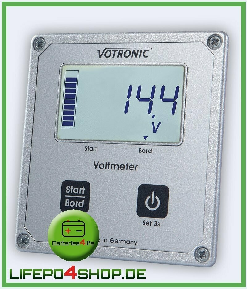 ​Votronic LCD Voltmeter S 1256
