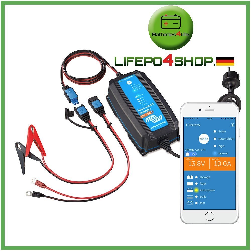 Victron Blue Smart IP65 12/15 12V 230V Batterieladegerät BPC121531064R