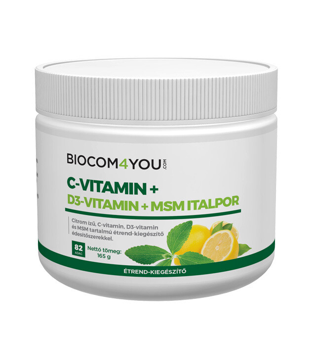 Biocom C-vitamin + D3-vitamin + MSM italpor - g - happyoffice.hu webáruház