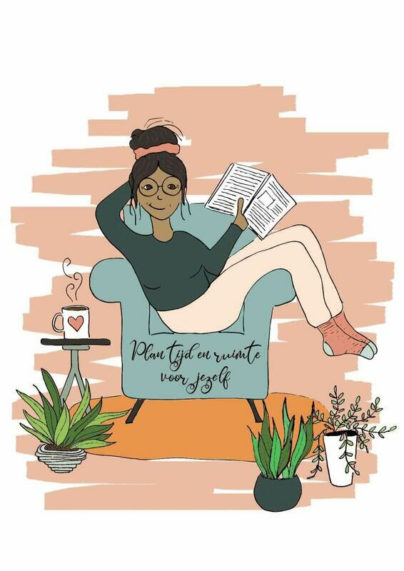Kaarten set - alle 10 illustraties én gehandletterde quotes uit InspiratieDoeBoek