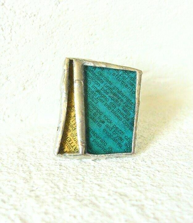 Anello con inserto di stampa
