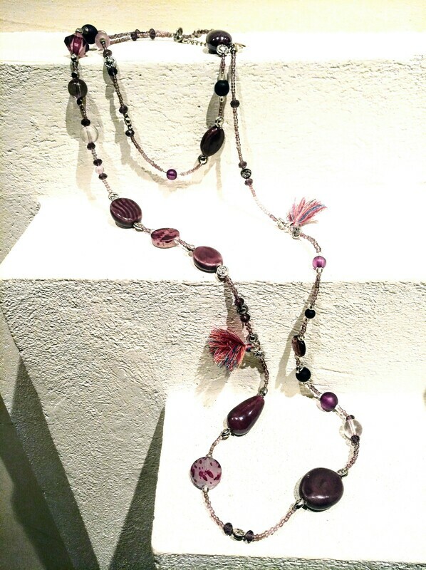 Collana morbida Cremisi