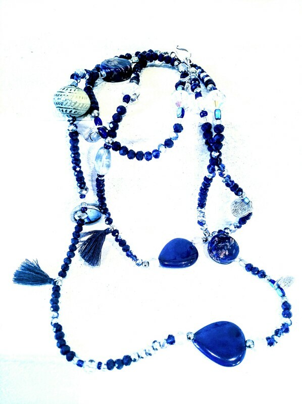 Collana morbida Blu
