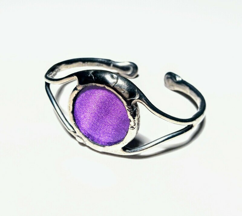 Bracciale Eye seta viola