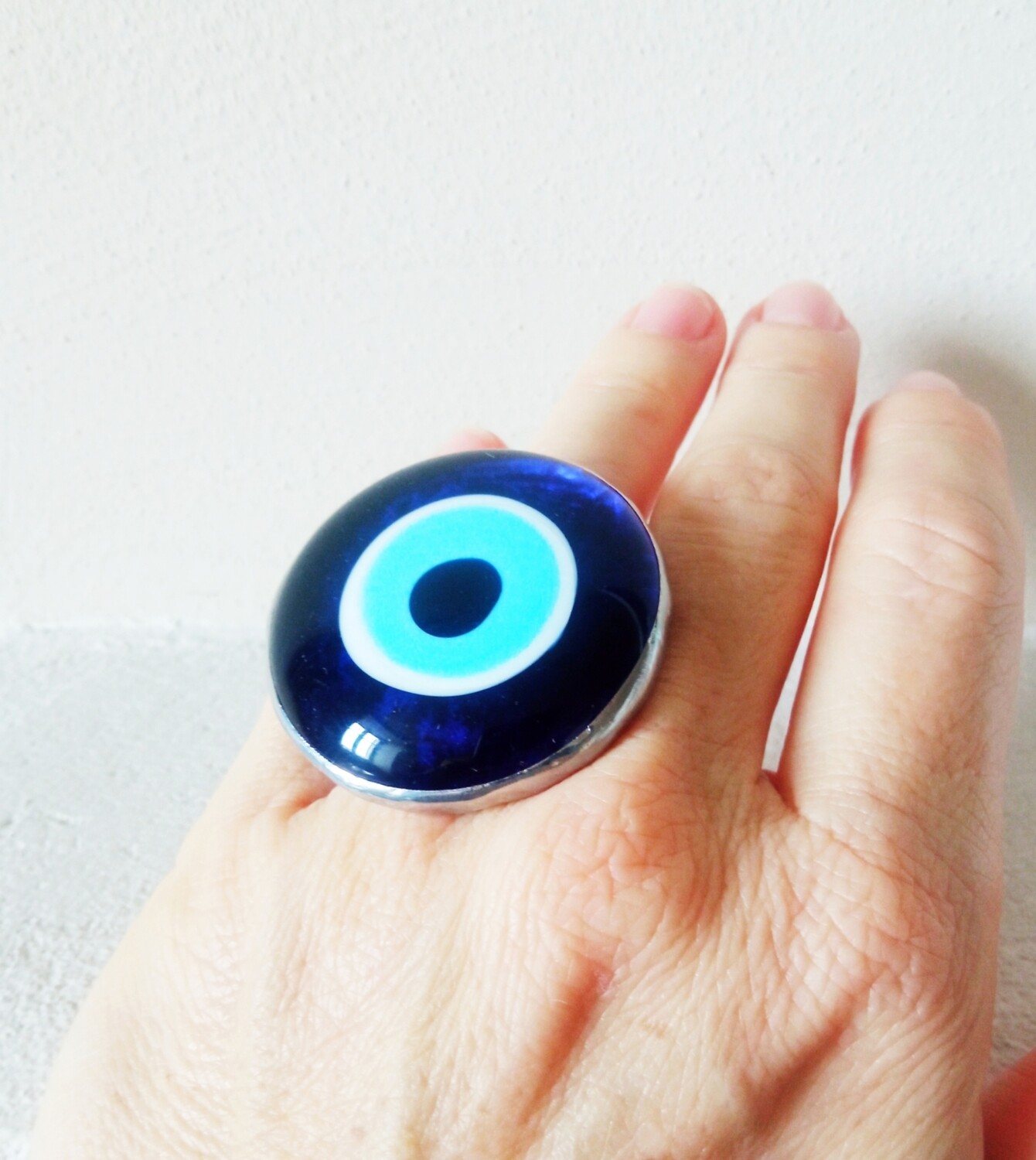 Anello Occhio Blu