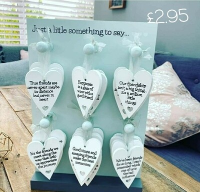 Friends wooden heart