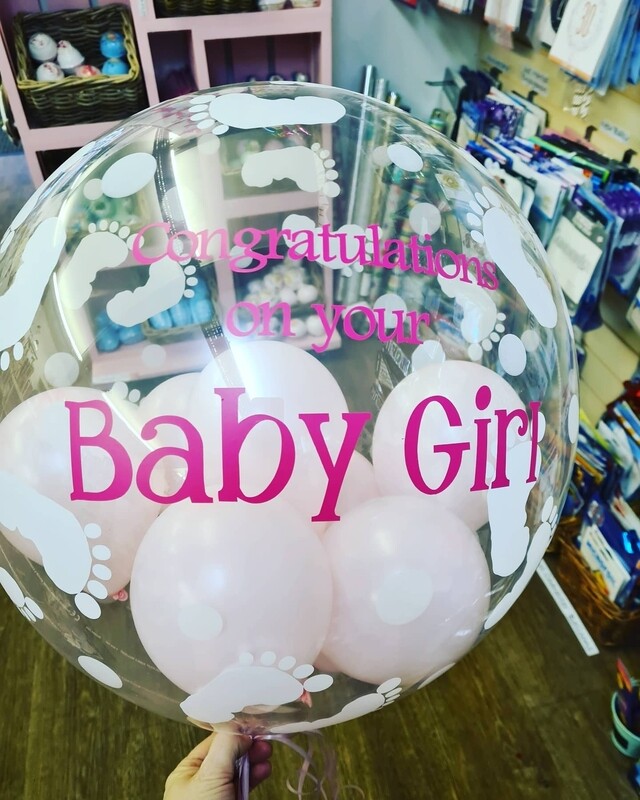 Personalised baby feet bubble