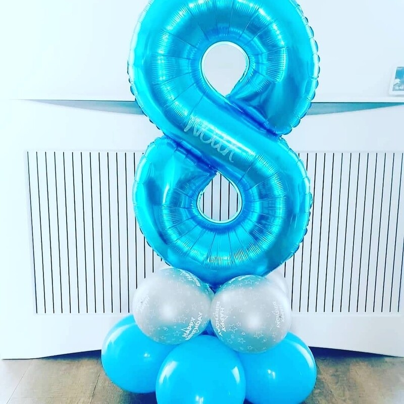 Number Column Balloon (single)