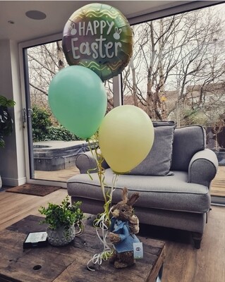 Easter centerpiece rabbit &amp; balloon set