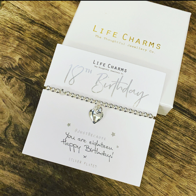 18th Birthday Bracelet By Life Charms