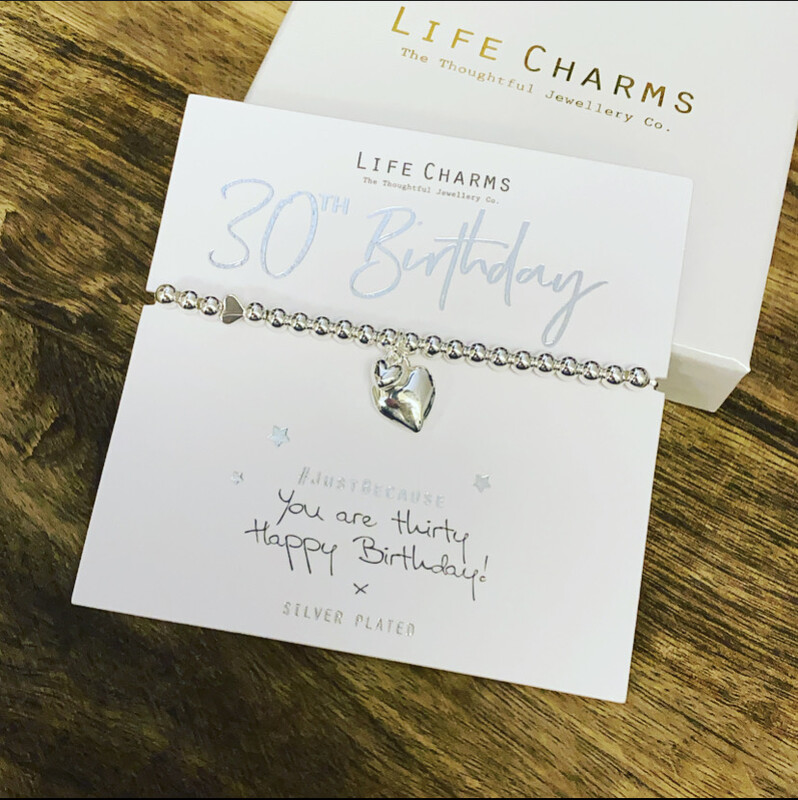30th Birthday Bracelet By Life Charms