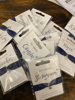 Stretchy Bracelets -, Stepmum, Cousin, Friend, Mum To Be, Grand Daughter, Sister, Mummy And Many More By Molly &amp; Izzy