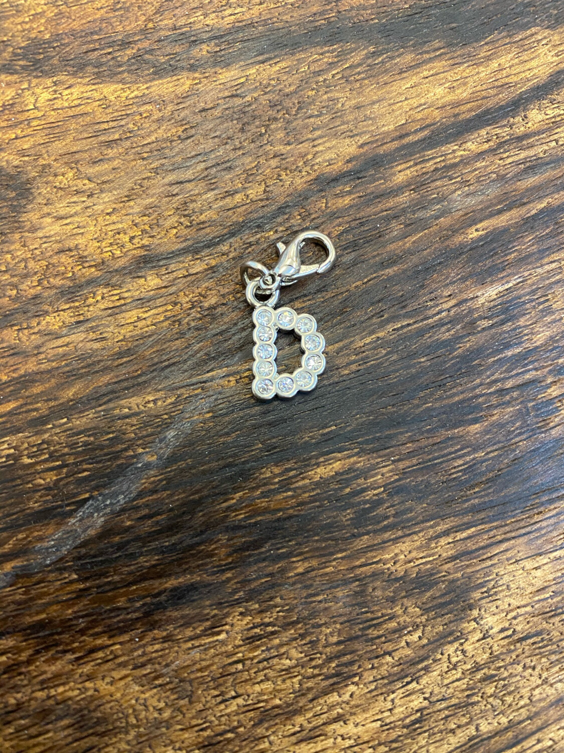 Diamond Little Letter Charms - V