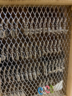 Diamond Little Letter Charms - Q … FREE