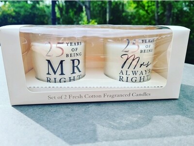 Anniversary candles