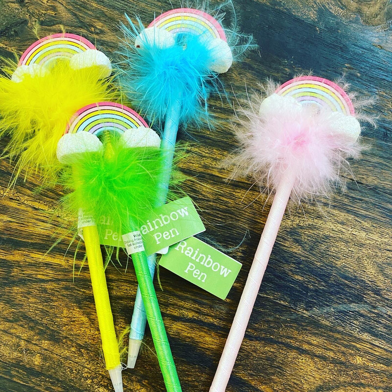 Fluffy rainbow Pen