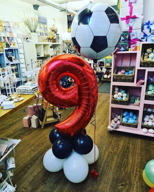 Football round orbz balloon