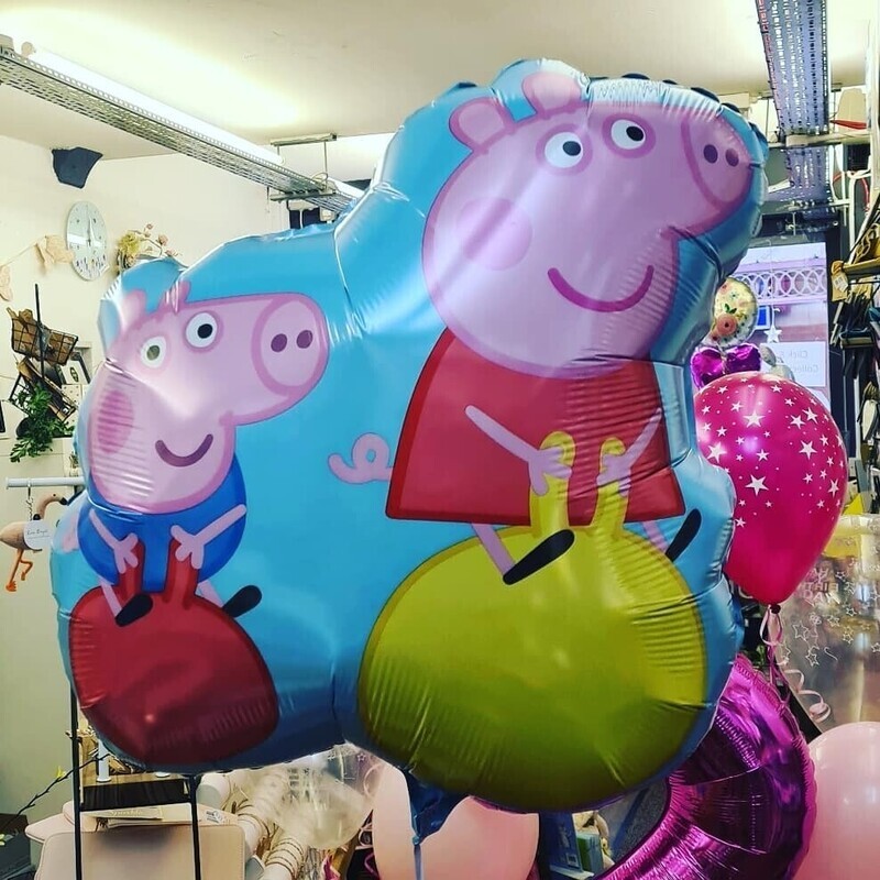 Peppa pig floating large balloon