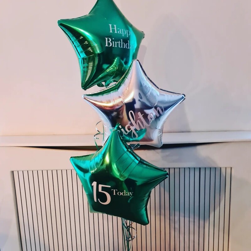 1 x Bunch 3 foil balloons