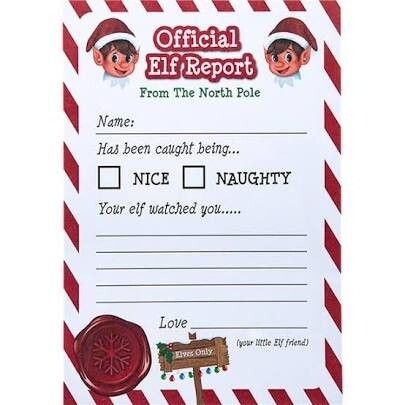 Elf report cards