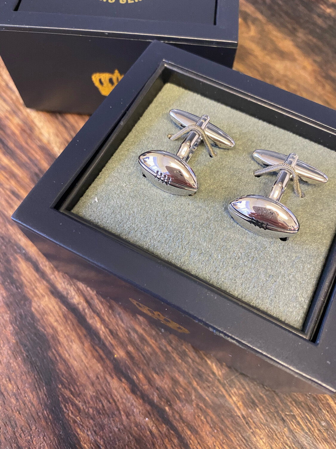 HARVEY MAKIN CUFFLINKS - Rugby