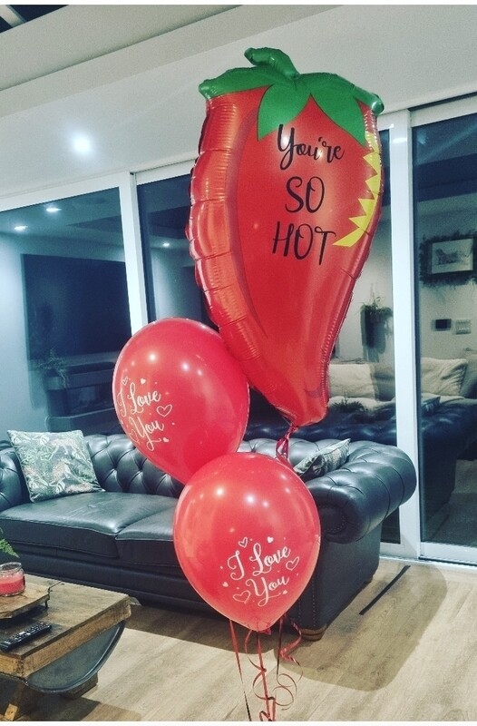 To hot valentines balloon