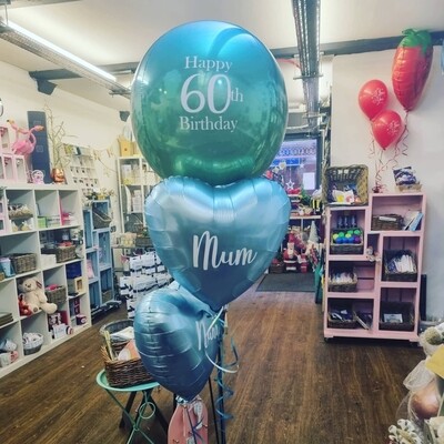 Orbz balloon display personalised 