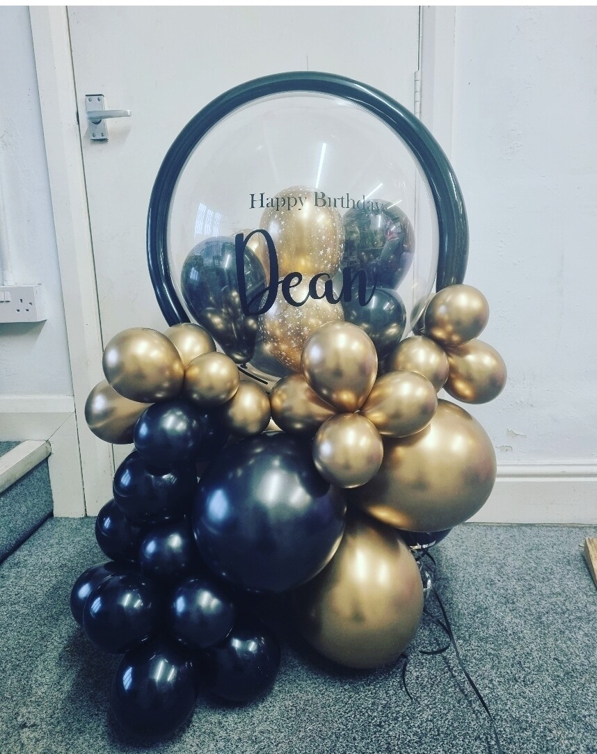 Bubble balloon personalised -  base medium 