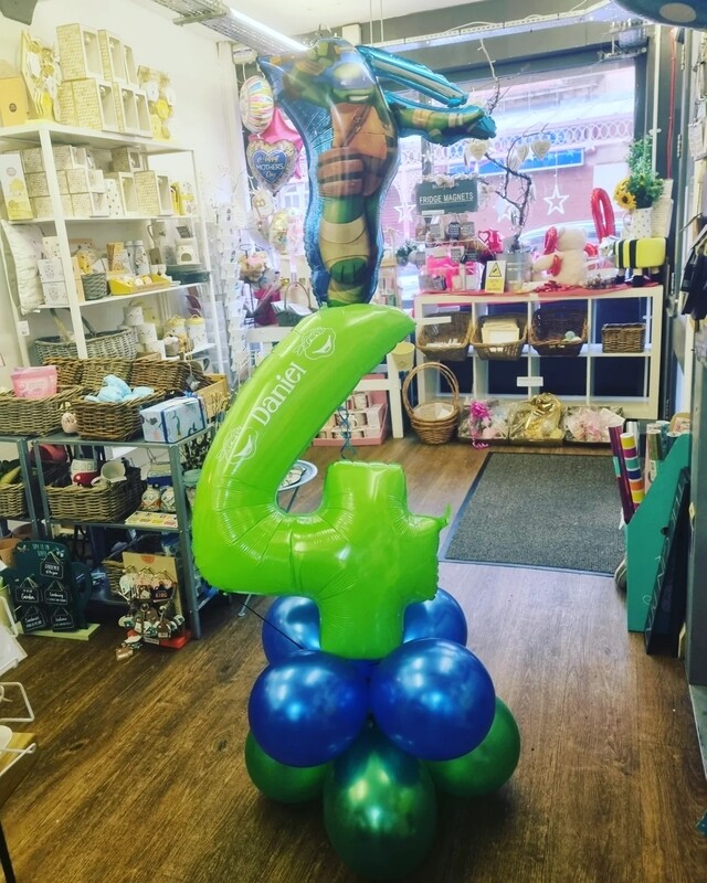 Ninja Turtle Number Column Age Balloon