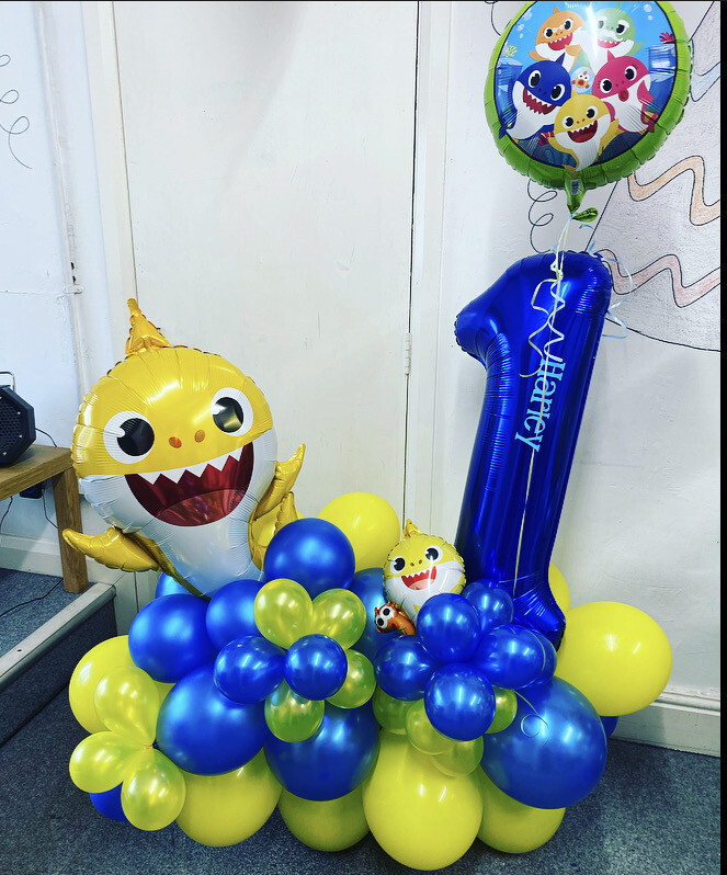 Large Baby Shark Number Display