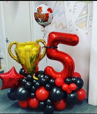 Football balloon number display