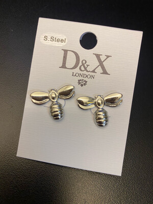 Keira Contemporary Bee 🐝 Stud Earrings By D&amp;X London