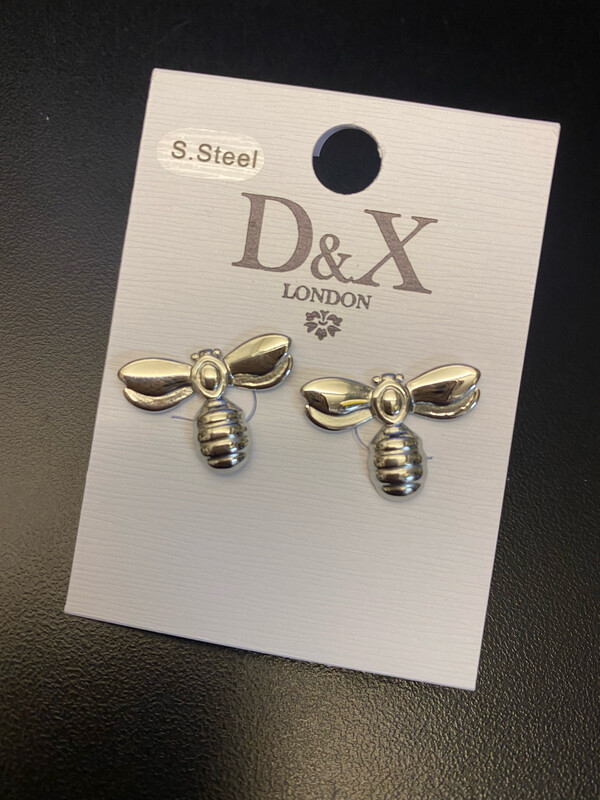 Keira Contemporary Bee 🐝 Stud Earrings By D&amp;X London