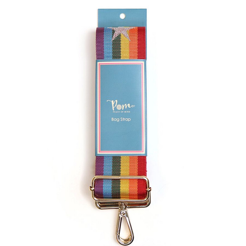Rainbow Interchangeable Bag Strap - 2” Rainbow Interchangeable Bag Strap - 2”