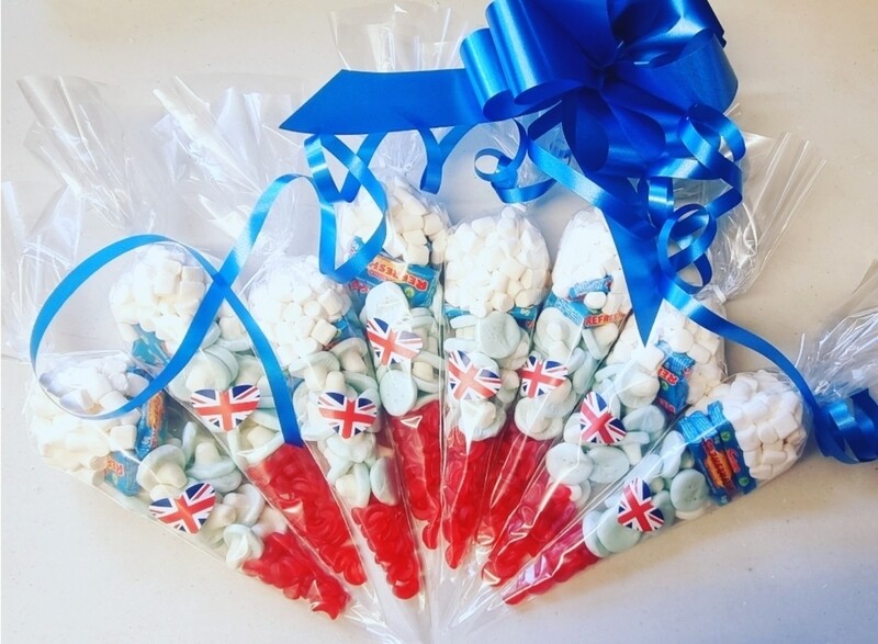 Union jack sweet cones 🇬🇧