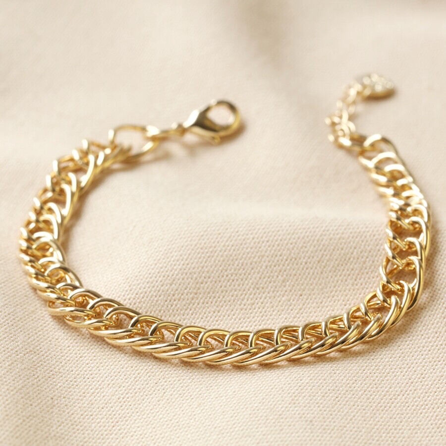 Chunky Chain Bracelet in Gold By Lisa Angel