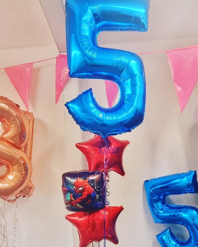 Siperman hero bunch balloons