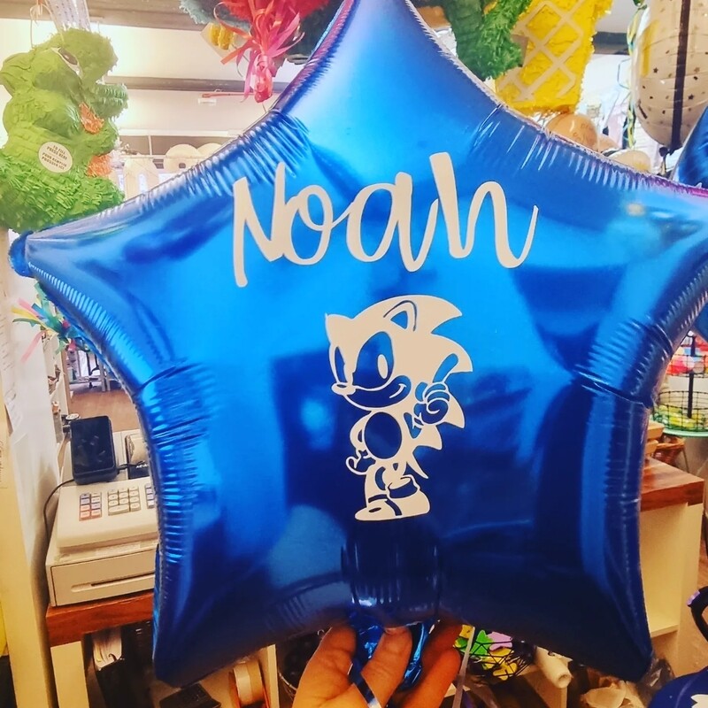 Sonic star balloon