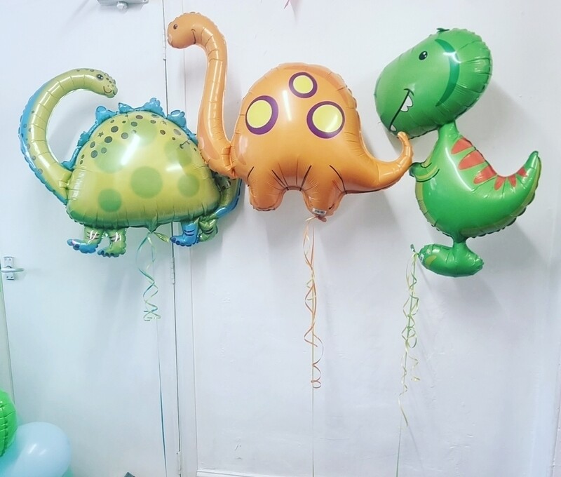 Dinosaur floating balloons