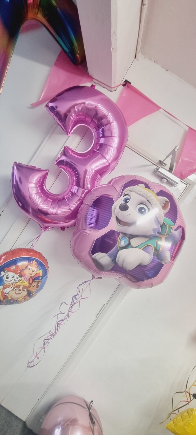 Paw patrol large floating balloon