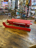 Wooden Red Elf Sledge