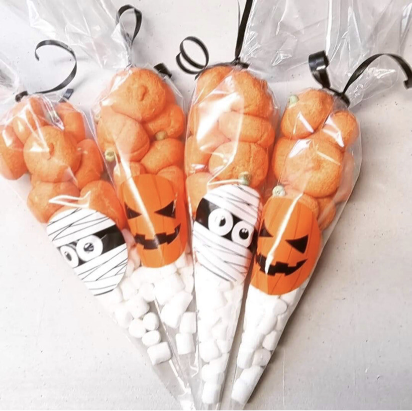 Halloween Themed Marshmallow Cones