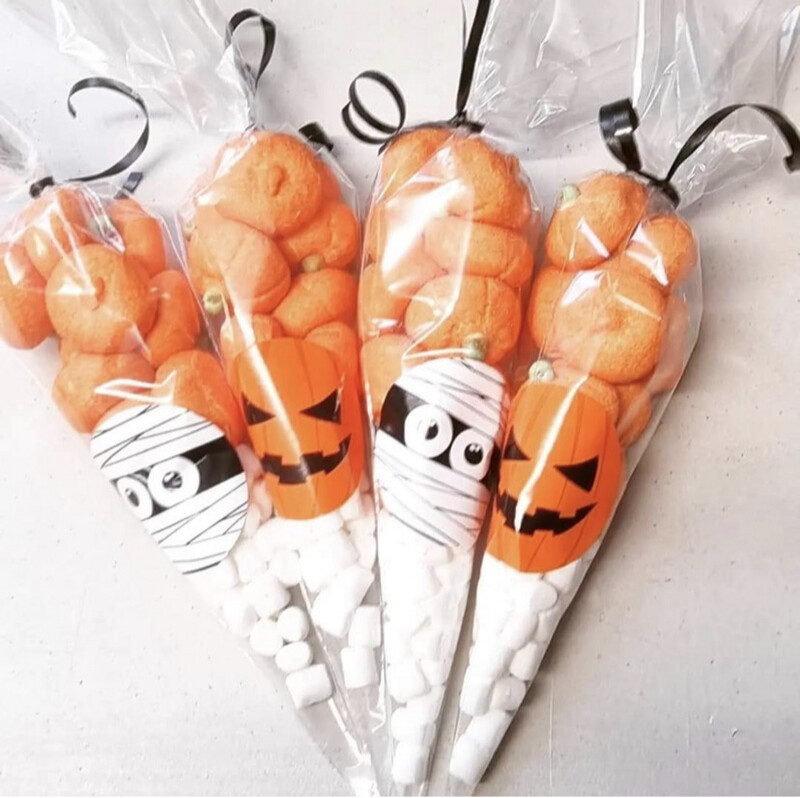 Halloween Themed Marshmallow Cones