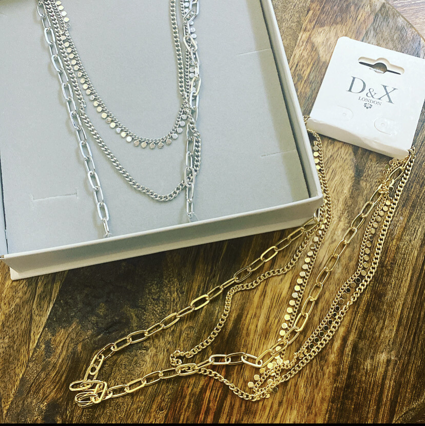 D&amp;X Grey Cardboard Necklace Box Packaging - Large Size By D&amp;X London