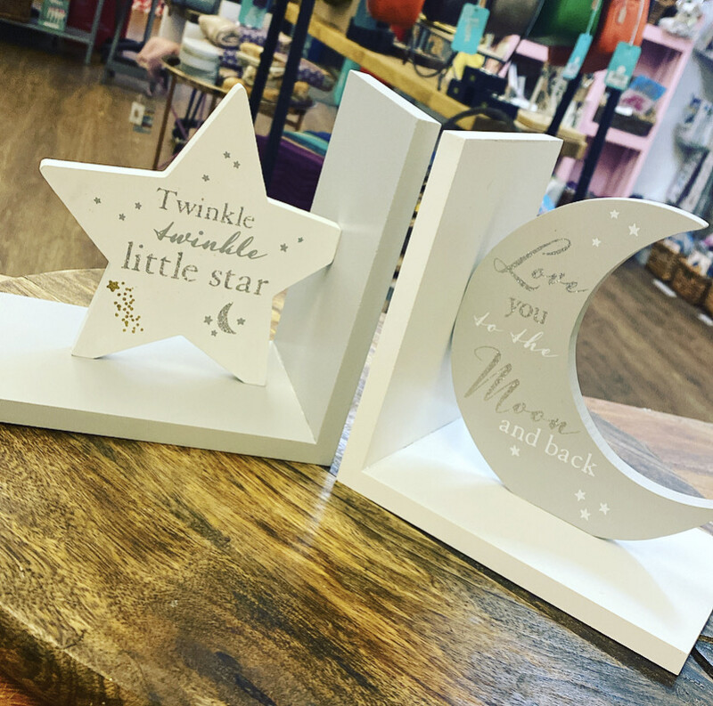 Twinkle Twinkle- Wooden Bookends By Bambino