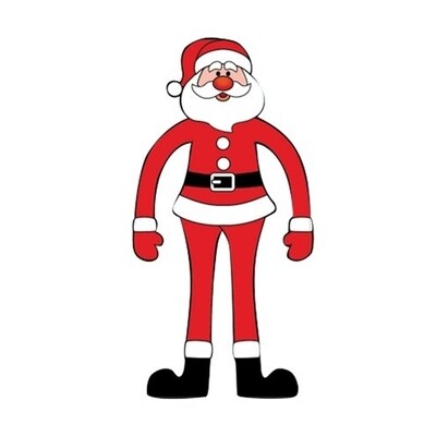 Stretchy Father Christmas - 12cm