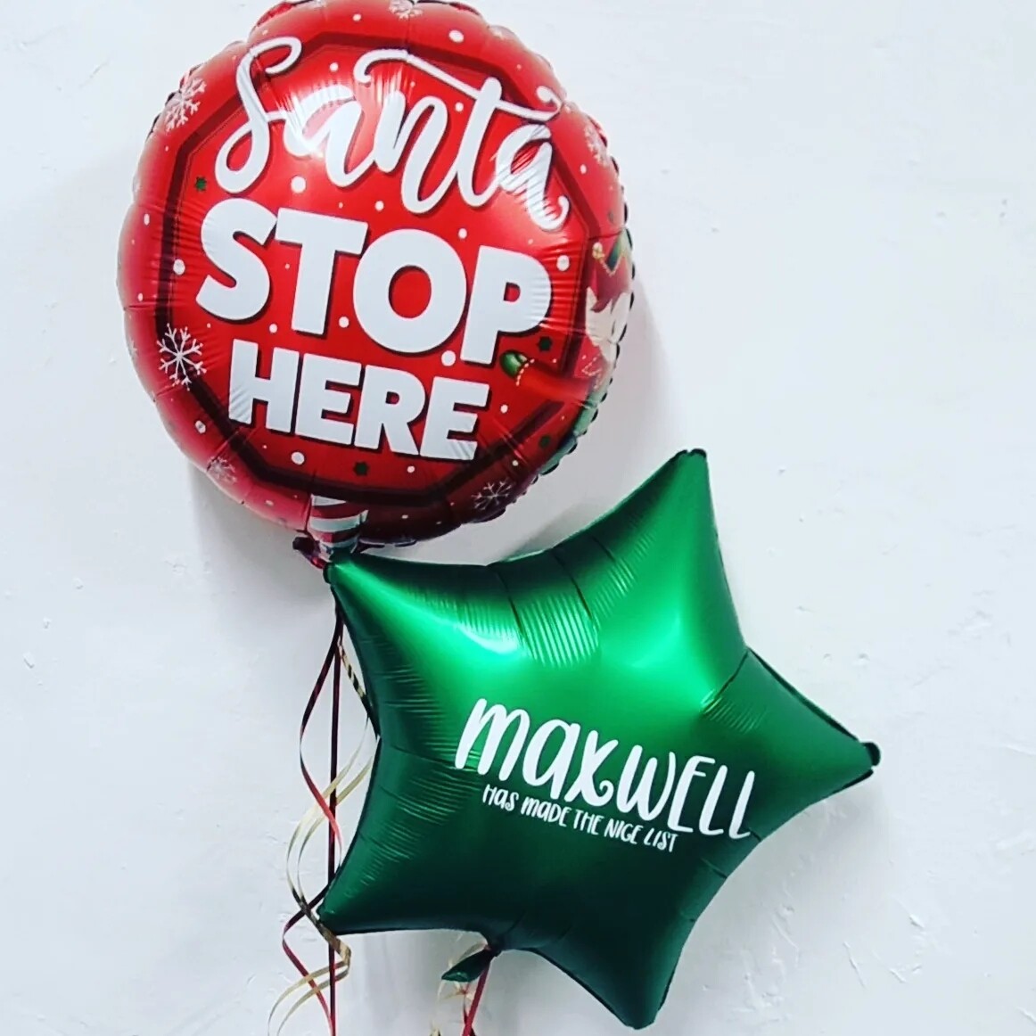 Christmas eve balloon personalised