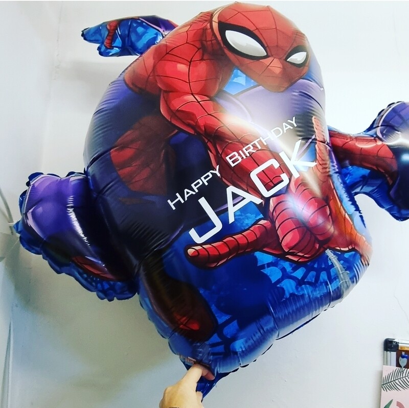 Spiderman figure foil balloon