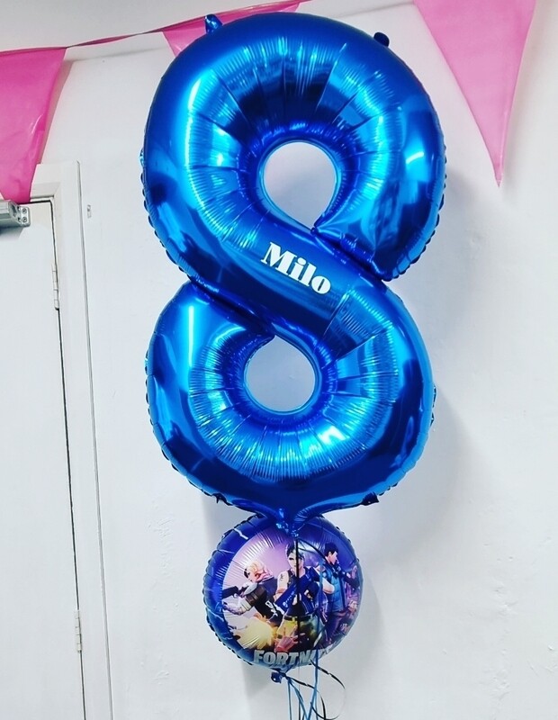 Fortnite balloon &amp; personalised number
